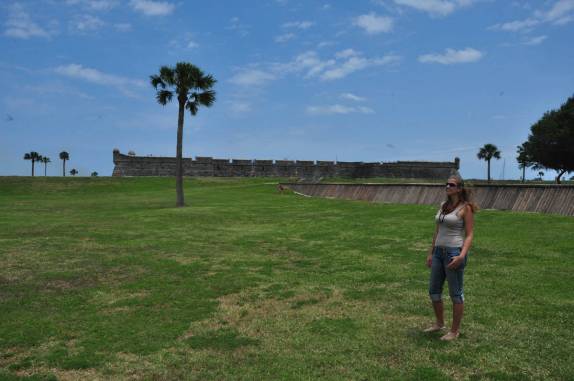 O Forte de San Marcos, na cidade de St Augustine, na Flórida - EUA
